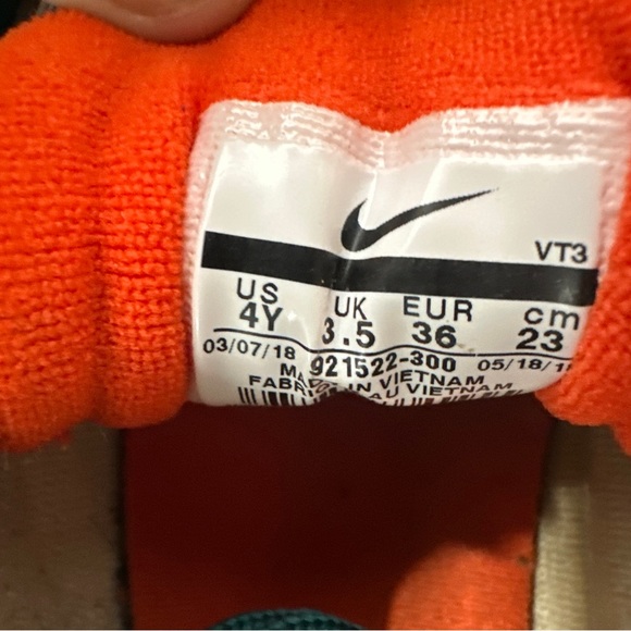 Nike Air Max 97 Miami hurricanes size 4Y grade school 921522 300 - Picture 9 of 11